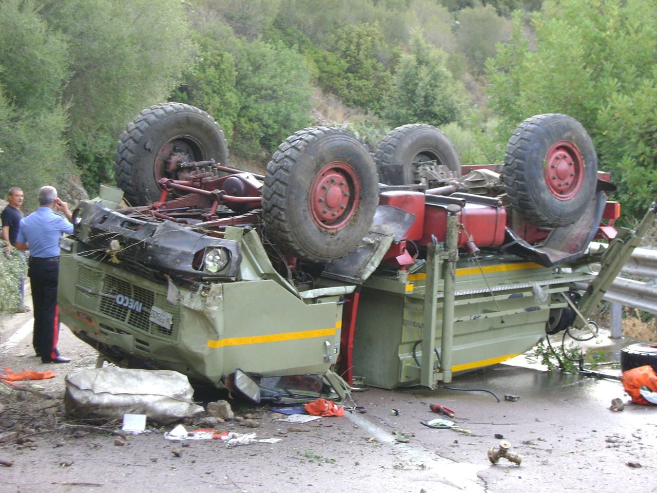 L’autobotte antincendi era una bara su 4 ruote